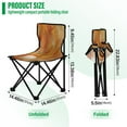 thumbnail image 3 of 600D Oxford Camping Chair Portable Foldable Chair Supports 220 lbs for Picnic, Fishing, Backpacking Background with Pumpkins and Leaves, 3 of 8