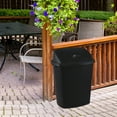 thumbnail image 6 of Wekioger 11 Gallon Plastic Trash Bin with Swing Lid, 4 Packs 40 L Black Kitchen Garbage Can, 6 of 7
