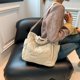 thumbnail image 2 of Bolso Bandolera para Mujer Bolso Mano Acolchado Gran Capacidad Bolso (Beige), 2 of 9