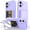 Purple, variant on Rugged Case for iPhone 16 with Mirror, Hard PC Shockproof Cover with Hidden Cash Slot & Card Holder, Kickstand Durable Wallet Lens Raised Protection Case for Men & Women,Blue