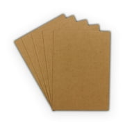 EcoSwift Brand Premium Medium Weight Natural Chipboard Pads Sheets .022" thick, 4.5 in. x 7 in., Brown, 25-Pack