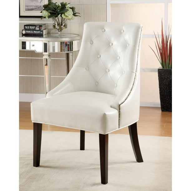 Casual White Accent Lounge Chair