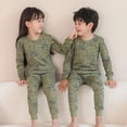 thumbnail image 3 of Conjunto de pijama de algodón para niños y niñas, ropa de dormir de manga larga, para otoño, 2, 4, 6, 8 y 10 años, 3 of 4