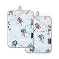 thumbnail image 7 of Yayeee Pot Holders Kitchen Heat Resistant with Pocket 7"x9.8" Cotton Oven Cooking Hot Pads, Hockey Action Zone, 7 of 7