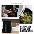 thumbnail image 4 of IFANLANDOR 2Pcs Air Fryer Barbecue Rack Silver Cooking Tool Manufacturing for Household, 4 of 6