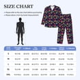 thumbnail image 4 of Disketp Skull mushroom colorful Mens Pajama Set, Soft Warm Long Sleeve Sleepwear, Cozy Button-Down Pjs for Men-Medium, 4 of 7