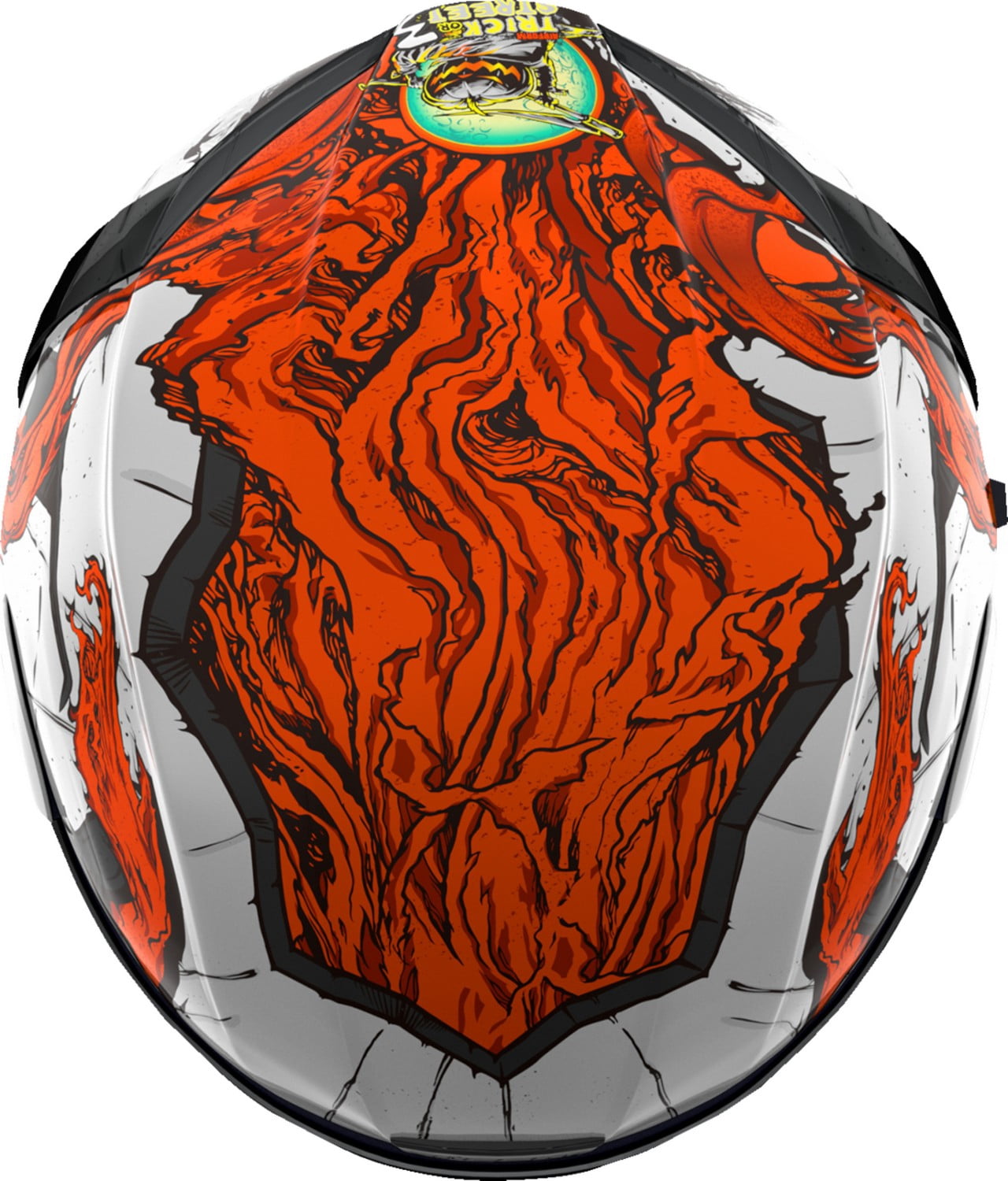 Icon Airform Trick or Street 3 Motorcycle Helmet White/Gold XXS