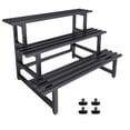 thumbnail image 4 of Soporte de Metal para plantas, macetero de flores, diseño de escalera, organizador de macetas, estante de exhibición de 3 niveles para jardín y patio 120cmx62cmx53cm, 4 of 8