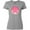 AC-Heather Grey, variant on Inktastic Breast Cancer Pink Ribbon Retro Women's T-Shirt