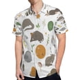 thumbnail image 4 of High Quality Hawaiian Shirts for Men Short Sleeve Aloha Beach Shirt Floral Summer Casual Button Down Shirts Blouses 4HY8S7, 4 of 7