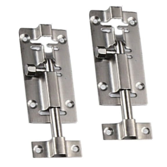 2Pcs Stainless Steel Security Interior Exterior Door Window Latch Sliding Lock Barrel Slide Bolt Gate Lock Hasp,【304】 3 inches,A65