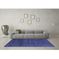 thumbnail image 3 of Ahgly Company Indoor Round Abstract Blue Modern Area Rugs, 6' Round, 3 of 4