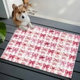 thumbnail image 4 of Aesthetic Bows Washable Area Rug 2 x 3 ft Pink Rose Bow Love Bow White Background, Soft Non Slip Rugs Stain Repellent Indoor Felt Carpet for Living Dining Room Bedroom Home Office, 4 of 9