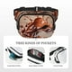 thumbnail image 5 of Fotbe Coffee Beans Chocolate Splash Cangurera Cuadrada con Estampado de Doble Capa, Bolsa de Cintura Ajustable Mini para Hombres y Mujeres, 5 of 9