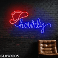 thumbnail image 2 of Glowneon Howdy Neon Sign, Cowboy Bar Wall Decor, Western Cowboy Sign, 2 of 5