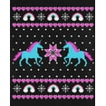 thumbnail image 4 of Old Glory Mens Unicorn Rainbow Ugly Christmas Sweater Long Sleeve T Shirt, 4 of 6
