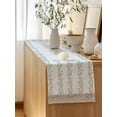 thumbnail image 5 of Table Runner 48 Inches Long for Kitchen Dining, Beige Floral Dresser Scarf Farmhouse, Dining Table Decorations for Wedding/Parties, Spring Summer Botanical Flowers 13 x 48 In, 5 of 8