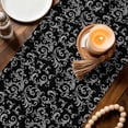 thumbnail image 5 of Retro Christmas Pattern Table Runner, Abstract Black Country Decoration Cotton Linen Kitchen Table Decoration Washable Dining Tabletop Runners for Home Party Decor 13x60 Inches, 5 of 9