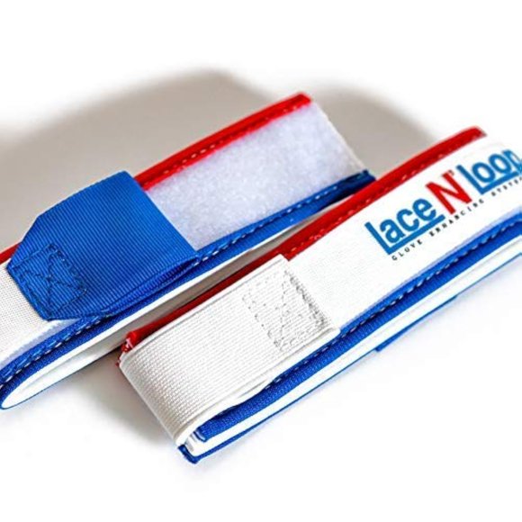 Correas para guantes de boxeo Lace N Loop, color patriótico