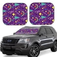 thumbnail image 1 of Fotbe Retro 80s Style Juego de 2 Piezas de Parasoles para Parabrisas | Bloqueador Solar para Auto | Accesorios Plegables para Protección Solar Interior-Small, 1 of 6