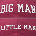 thumbnail image 2 of DALIX Big Man Little Man Hat Father Son Matching Cap Fun Gifts in Maroon, 2 of 7