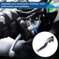 thumbnail image 3 of Short Long Brake Clutch Levers for Yamaha MT125 2014-2021 6 Position Motorcycle Handlebar Brake Lever Aluminum Alloy Titanium Head Black Handle, 3 of 6