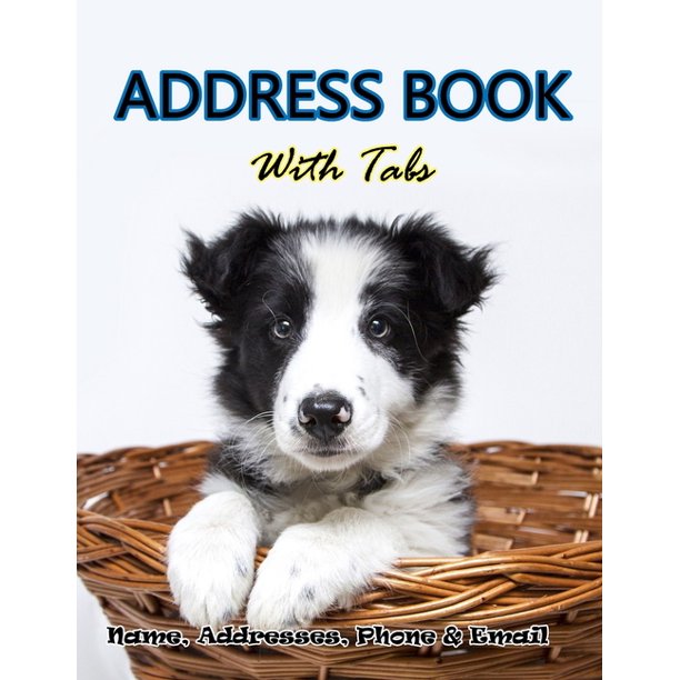 Address Book With Tabs Large Print Address Book for Seniors with