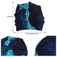 thumbnail image 6 of Kll Blue Marble And Gold Winter Fall Beanie Knit Hats For Men & Women - Warm & Soft Stylish Toboggan Caps For Cold Weather, 6 of 9