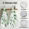 thumbnail image 3 of WERPE Light Botanical Plant 2-Piece Towel Set for Bathroom Hotel Gym and Spa 27.5*16in, 3 of 6