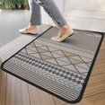 thumbnail image 4 of Beige Geometric Triangle Stripe Pattern Door Rugs,Washable Non Slip Door Mats Indoor,Decorative Door Mats,Entry Mat Indoor for Entrance,Bedroom,Kitchen,Bathroom,30"x17", 4 of 6
