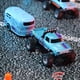 thumbnail image 5 of Vogacara Mini Rc camión y remolque 1/64 Control remoto Monster Rc USB recargable cuerpo luces Monster Car Juguetes mi, 5 of 6