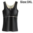 thumbnail image 2 of Camisas Térmicas Sin Mangas Para Mujer Chaleco Con Cuello En V Con Sujetador Incorporado Ropa Interior Camiseta Sin Mangas Térmica - Negro, 2 of 5