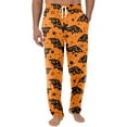 thumbnail image 2 of Domuza Halloween Pj Pants for Men Horror Funny Print Casual Drawstring Sleep Pants Lightweight Cotton Soft Lounge Pajama Bottoms with Pockets Yellow XL, 2 of 5