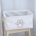 thumbnail image 2 of CASAFUN Rectangular Dog Basket,Dog Toy Bin,Dog Storage Basket Organizer,Soft Coating Puppy Storage Bin with Handles,Dog room decor,Dog Toys,Books,Kid's Gifts Basket, 2 of 6
