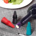 thumbnail image 4 of Wine Stopper Beverage Bottle Sealer Soft Silicone Wine Bottle Stoppers Corks with Grip Top for Keeping Wine Champagne Fresh (6 pcs), 4 of 5