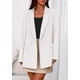 thumbnail image 5 of Blazer PRETTYGARDEN Otoño 2025 Casual de Negocios para Mujer Blanco, 5 of 8