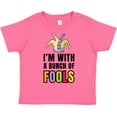 thumbnail image 3 of Inktastic Im with a Bunch of Fools with Jester Hat April Fools Day Boys or Girls Toddler T-Shirt, 3 of 5