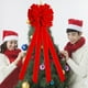 thumbnail image 1 of Lazos Navideños Colgantes Rojos de Tela para Decorar El Árbol de Navidad, Puertas, Paredes y Fiestas | 43,3 X 11,8 Pulgadas, 1 of 7