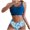 Blue, variant on Aayomet High Waisted Bikini Push-Up Swimsuit Women Brazilian Bandage Bikini Set Swimwear Bandeau Beachwear Swimwears Tankinis,Yellow S