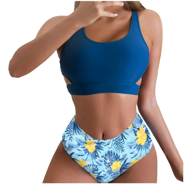 JDEFEG Bathing Shorts Bikini Set Bandeau Brazilian Swimwear Push