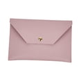 thumbnail image 3 of Bolsa para brochas de maquillaje, cartera tipo sobre de piel sintética, neceser de viaje, bolso de mano Violeta, 3 of 9