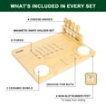 thumbnail image 3 of Large Bamboo Cheese Board Set, Charcuterie Boards Gift Set, House Warming Gifts, Wedding Gifts for Couple, Bridal Shower Gifts, Valentines Day Gifts, 3 of 5
