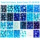 thumbnail image 4 of 720 cuentas azules de 8 mm para hacer joyas, cuentas de vidrio, 24 colores, cuentas redondas sueltas para pulseras., 4 of 9