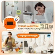 AOWOO 6 Pack Digital Kitchen Timer, Digital Timer with Big Display Loud Ring, Cooking Timers for Kitchen, Electronic Timer for Cooking, Game, Gym, Break Time, Classroom