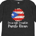 thumbnail image 4 of Inktastic I'm So Cute, I Must Be Puerto Rican Sunflower Puerto Rico Boys or Girls Long Sleeve Toddler T-Shirt, 4 of 5