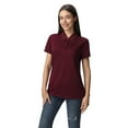 thumbnail image 4 of Zfeel High Performance Pure Dry Polo T-Shirt for Women, 6-Pack Polo Shirt, S Maroon Collared Tee, 4 of 5