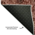 thumbnail image 3 of Addison Rugs Mayfield Washable Transitional Organic Merlot Round Rug, 8' x 8', 3 of 5