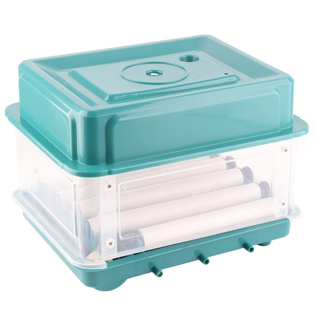 Incubadora de Huevos ANGGREK Ajustable 10/12 Huevos con Volteo Automático y Control de Temperatura y Humedad