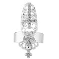 thumbnail image 1 of Nail Ring,Crown Bowknot Crystal Finger Nail Finger Rings Finger Tips Ring Exceptional Value, 1 of 7