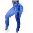 thumbnail image 2 of Pants for Women Womens Yoga Pants Casual High Waist Lightweight Stretchy Sports Workout Long Pants Legging Fashion Color Patchwork Slim Fit Trousers, 2 of 7